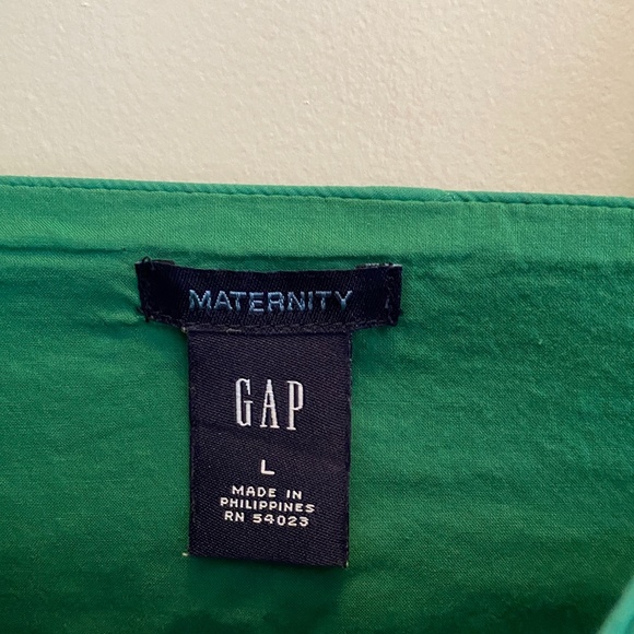 GAP Green Maternity Halter SZ-L Cute Shirt - Picture 4 of 16
